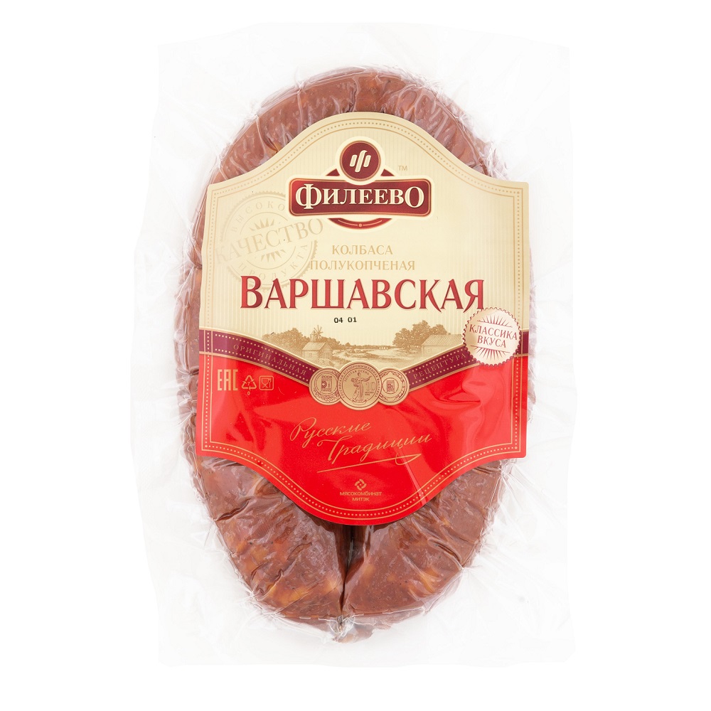 

Колбаса Филеево Варшавская полукопченая 400 г