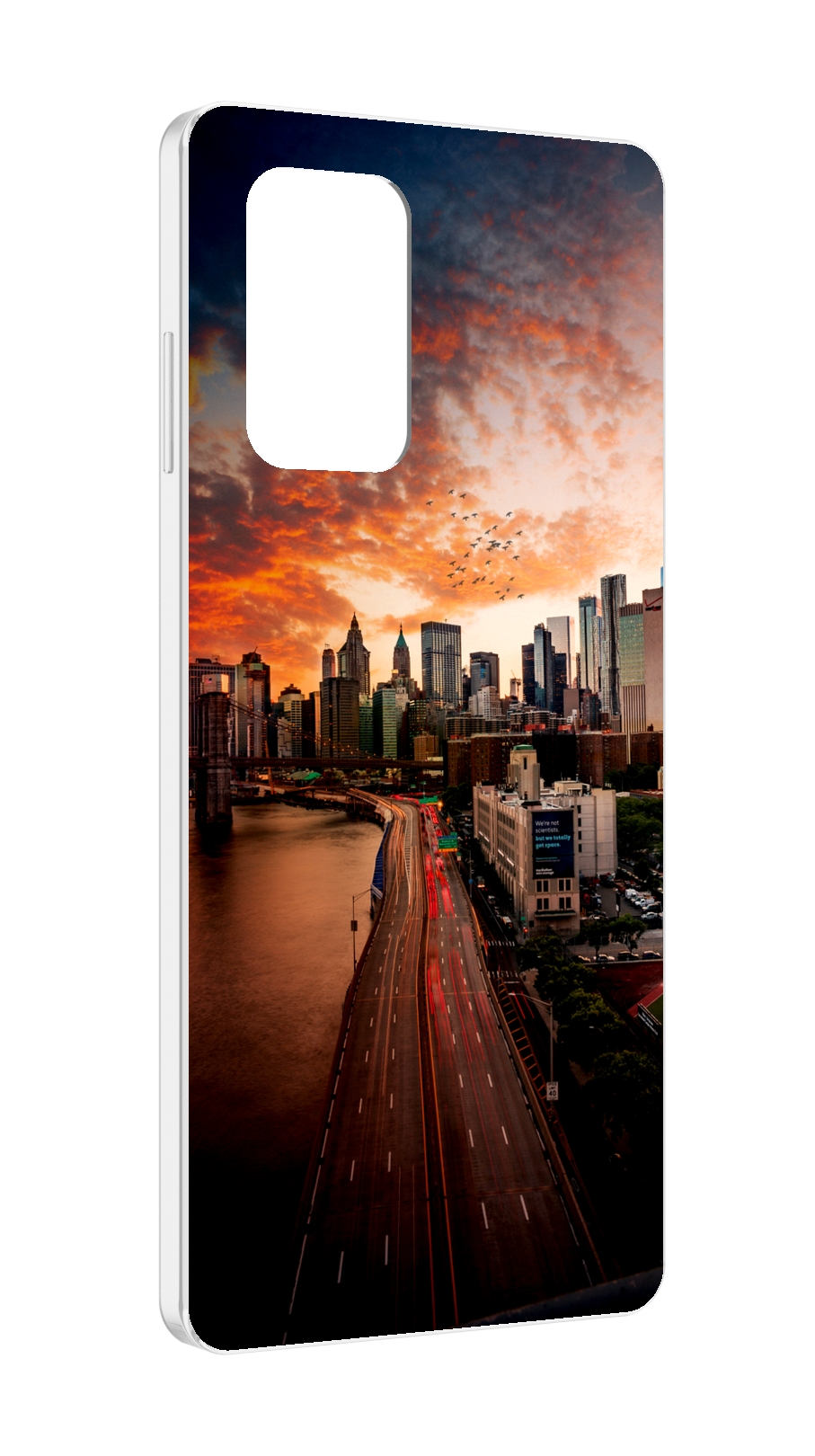 Чехол MyPads американский город фото для ZTE Blade A72 / ZTE Blade V40 Vita