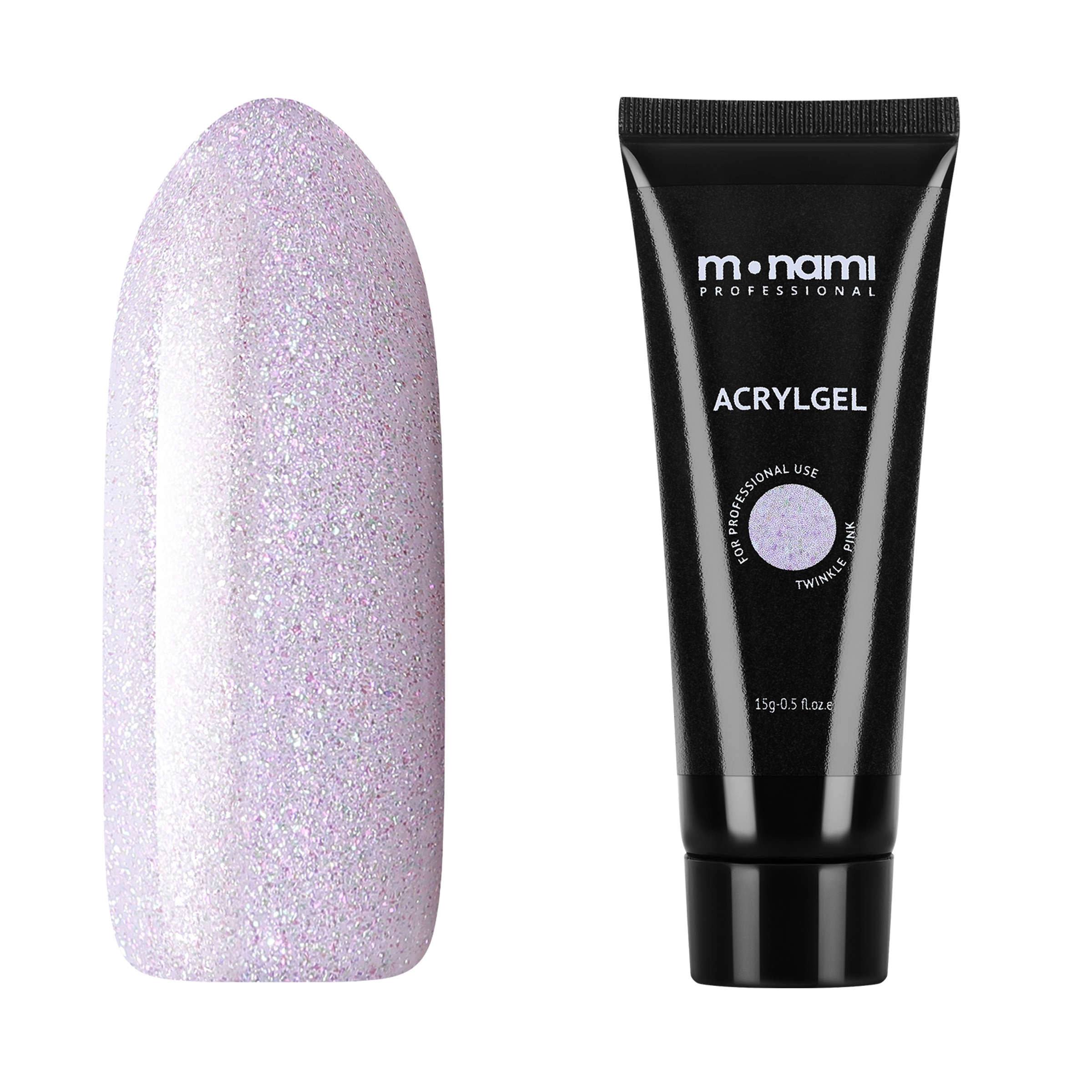 Акриловый гель для наращивания Monami Professional AcrylGel Twinkle Pink 15г