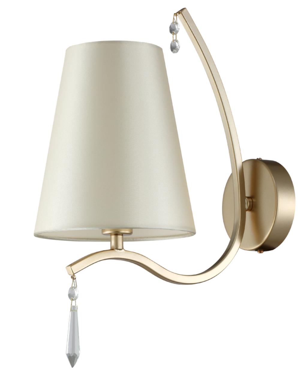 фото Светильник настенный crystal lux renata, renata ap1 gold, 60w, e14