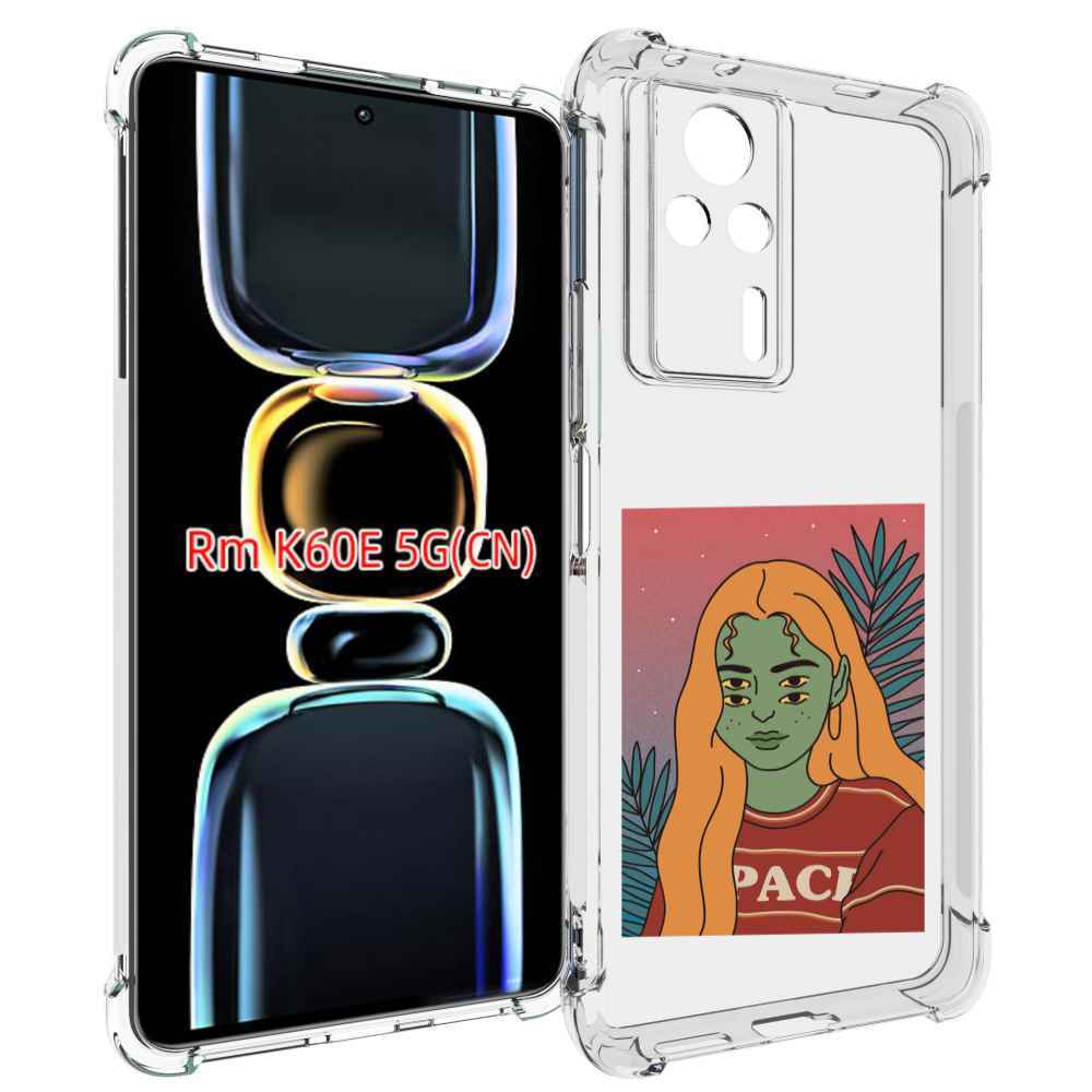 

Чехол MyPads четырехглазая девушка женский для Xiaomi Redmi K60E, Tocco