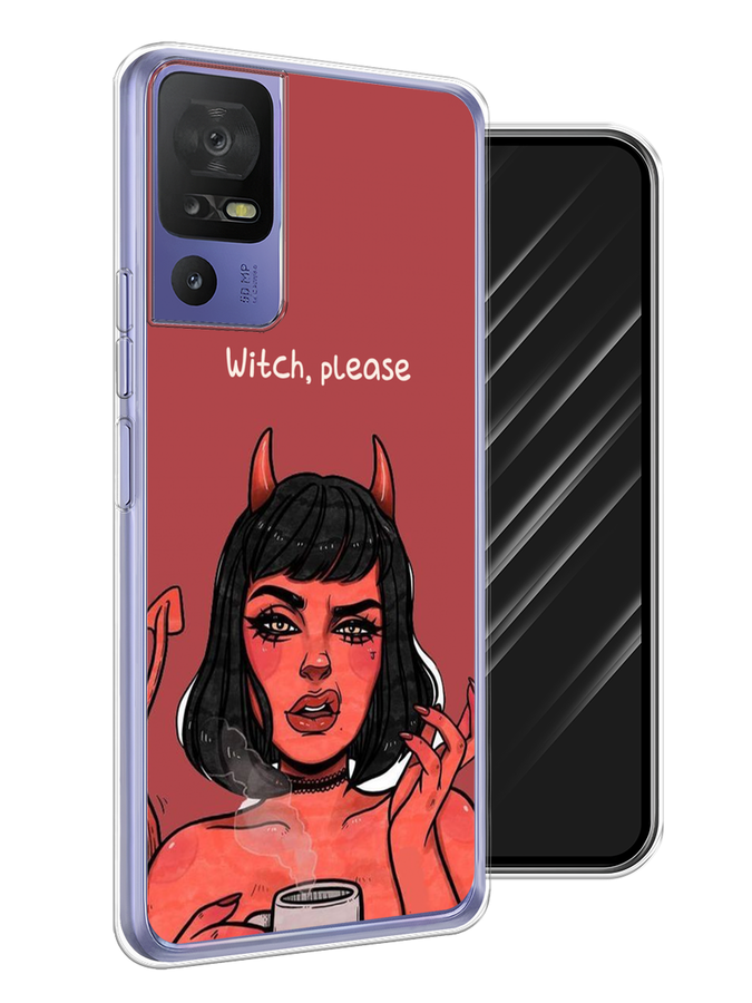 

Чехол Awog на TCL 40 SE "Evil Girl", Бордовый;черный, 291550-6