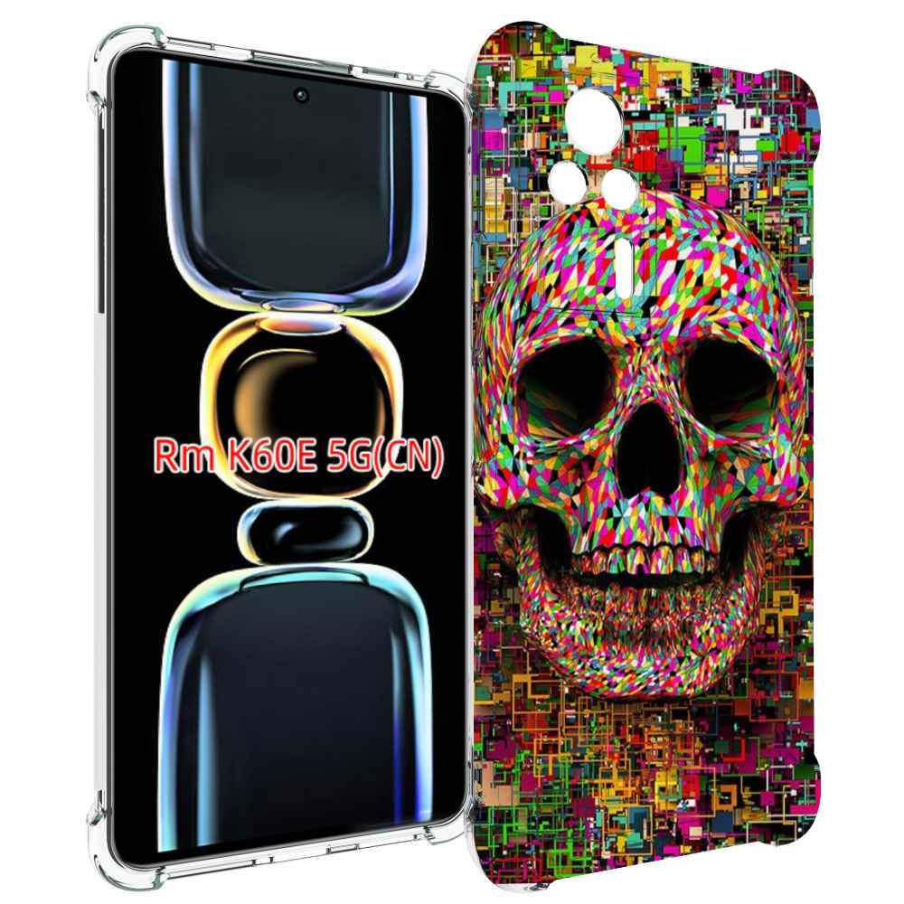 

Чехол MyPads череп красочные цвета для Xiaomi Redmi K60E, Tocco