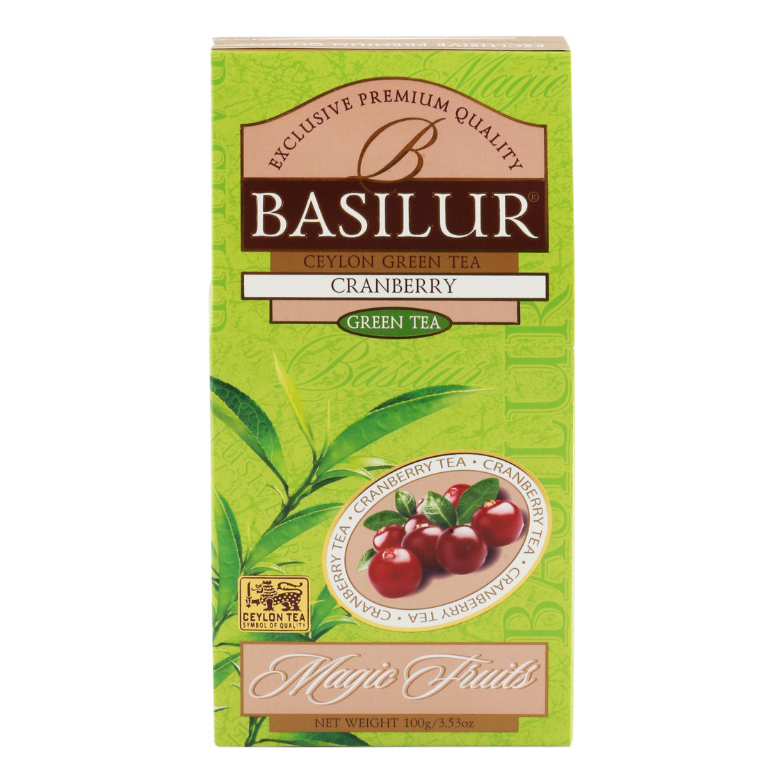 Чай зеленый Basilur Cranberry листовой 100 г