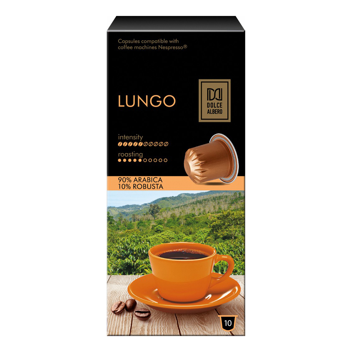 

Кофе Dolce Albero Lungo молотый в капсулах 4 г х 10 шт