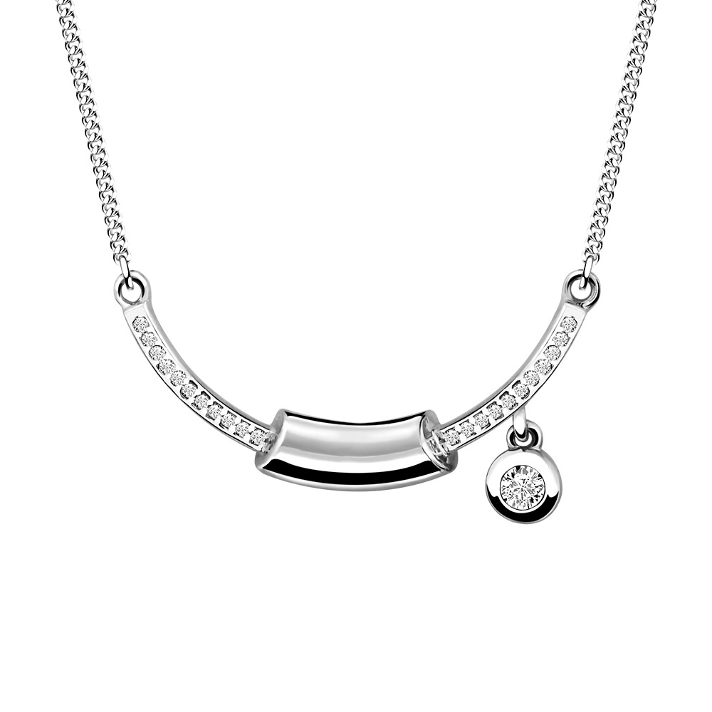 

Колье из серебра с фианитом Aquamarine Aquamarine 73555А_925_р 45 см, 73555А_925_р