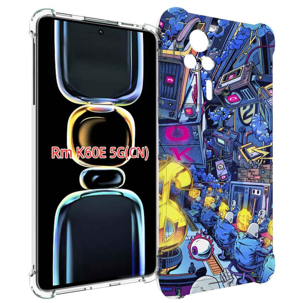 

Чехол MyPads футуристичная картинка для Xiaomi Redmi K60E, Tocco