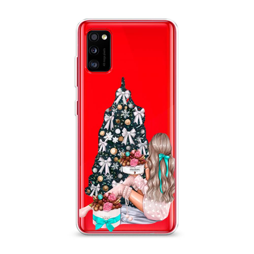

Чехол на Samsung Galaxy A41 "New Year", Зеленый;бежевый;голубой, 2100450-5