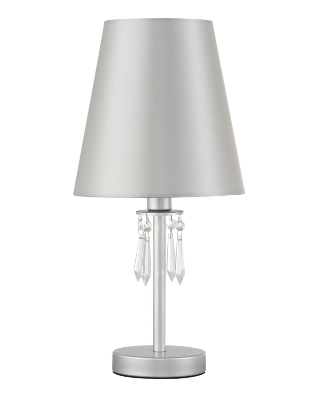 фото Светильник настольный crystal lux renata, renata lg1 silver, 60w, e14