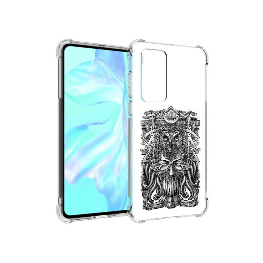 

Чехол MyPads Tocco для Huawei P40 зубастая сова, Прозрачный, Tocco