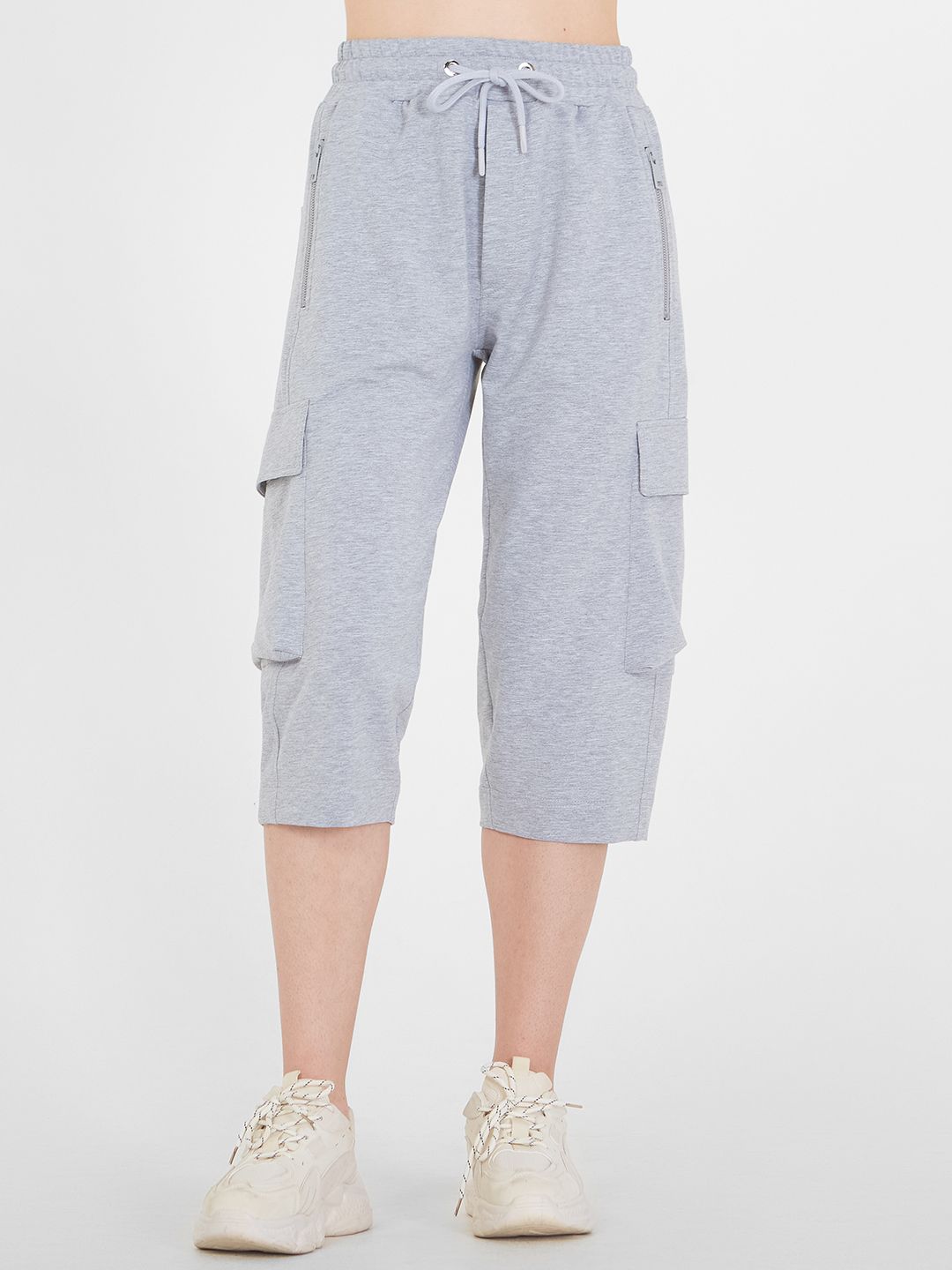 Бриджи женские Lo 18231106 серые 42 RU