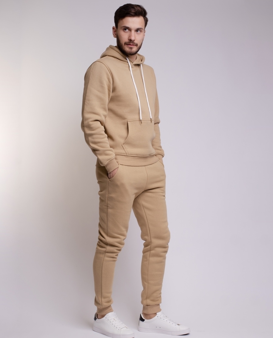 Худи мужское Uzcotton 1-UZ-M-H бежевое XXL 1539₽