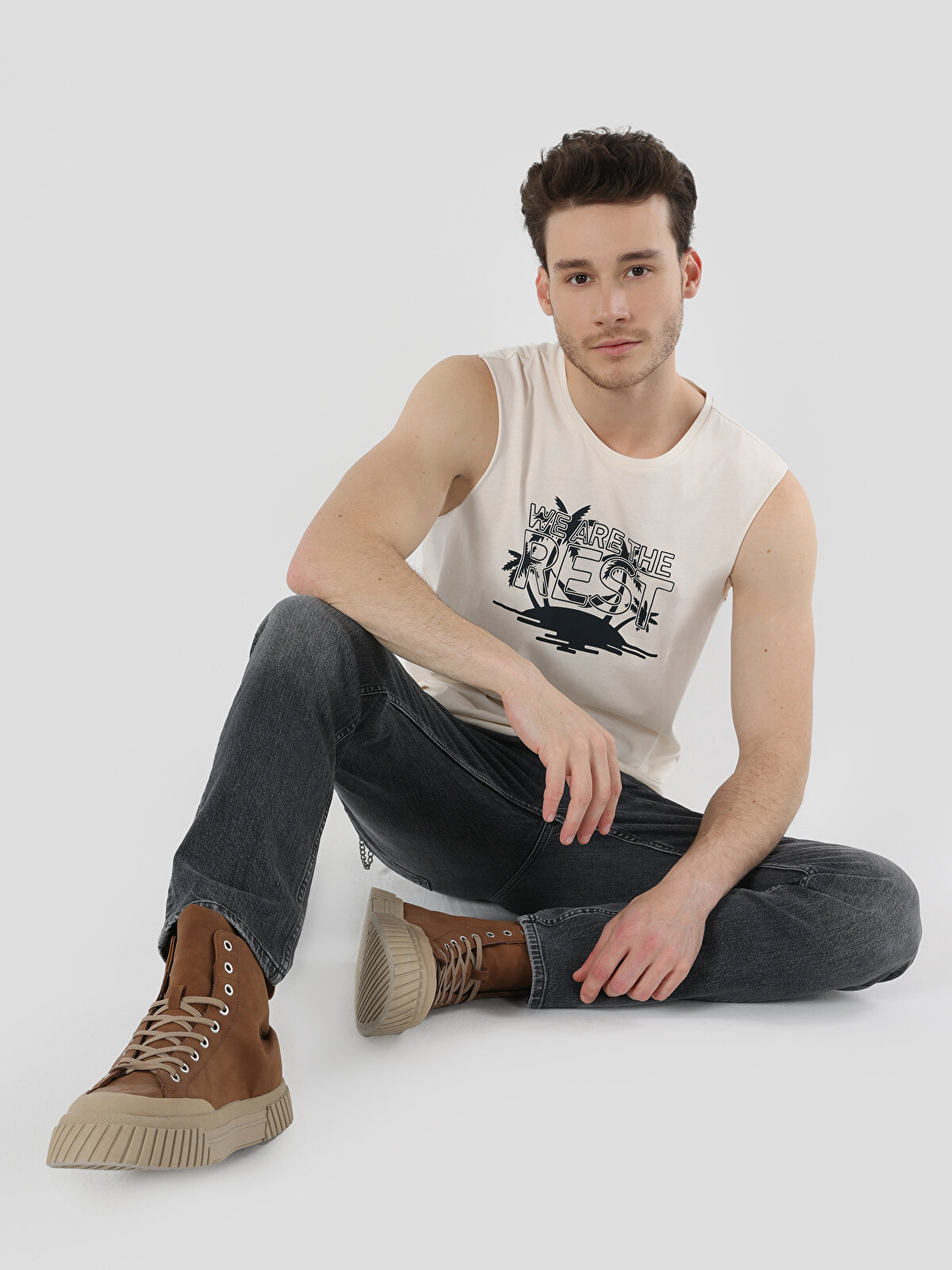 

Майка мужская Colin's CL1064285_Q1.V1 желтая 2XL, Желтый, CL1064285_Q1.V1