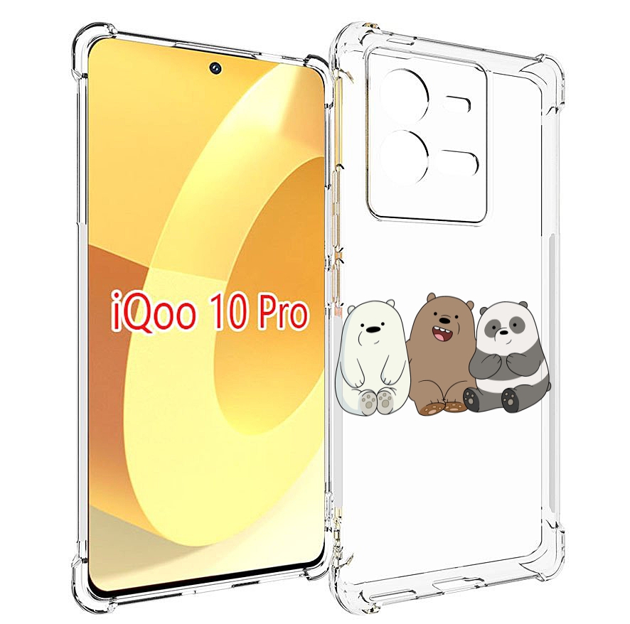 

Чехол MyPads панды детский для Vivo iQOO 10 Pro, Прозрачный, Tocco