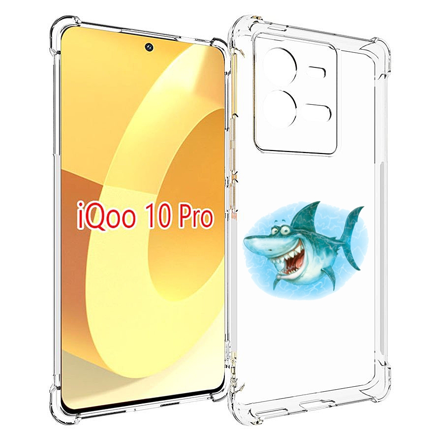 

Чехол MyPads веселая акула для Vivo iQOO 10 Pro, Прозрачный, Tocco
