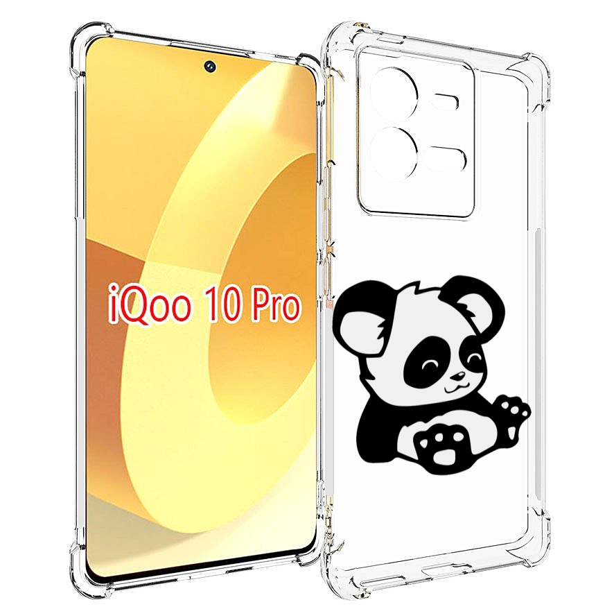 

Чехол MyPads панда-детеныш детский для Vivo iQOO 10 Pro, Прозрачный, Tocco