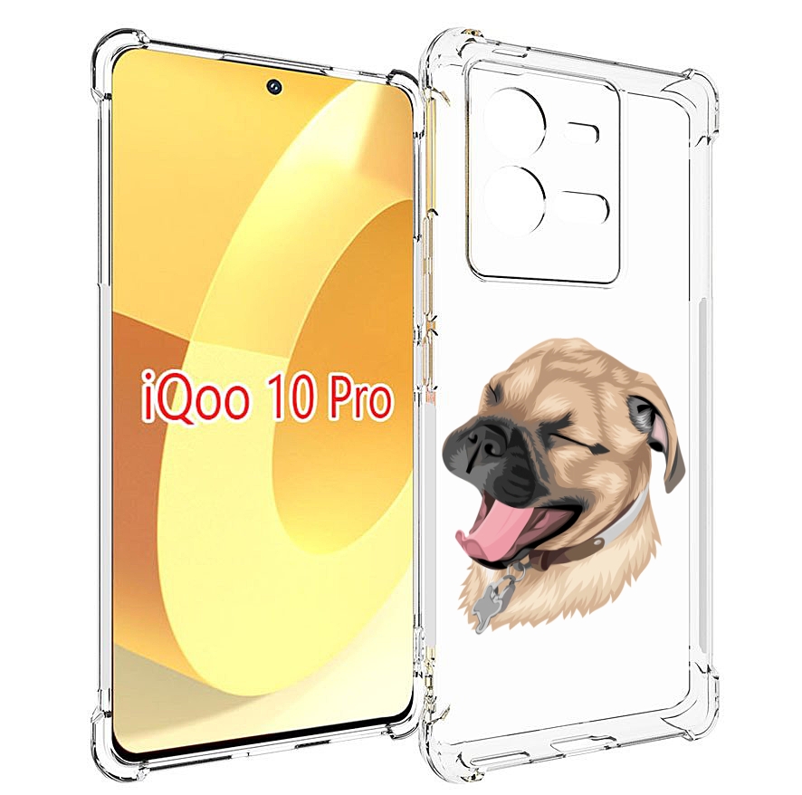 

Чехол MyPads очень-довольная-собака для Vivo iQOO 10 Pro, Прозрачный, Tocco