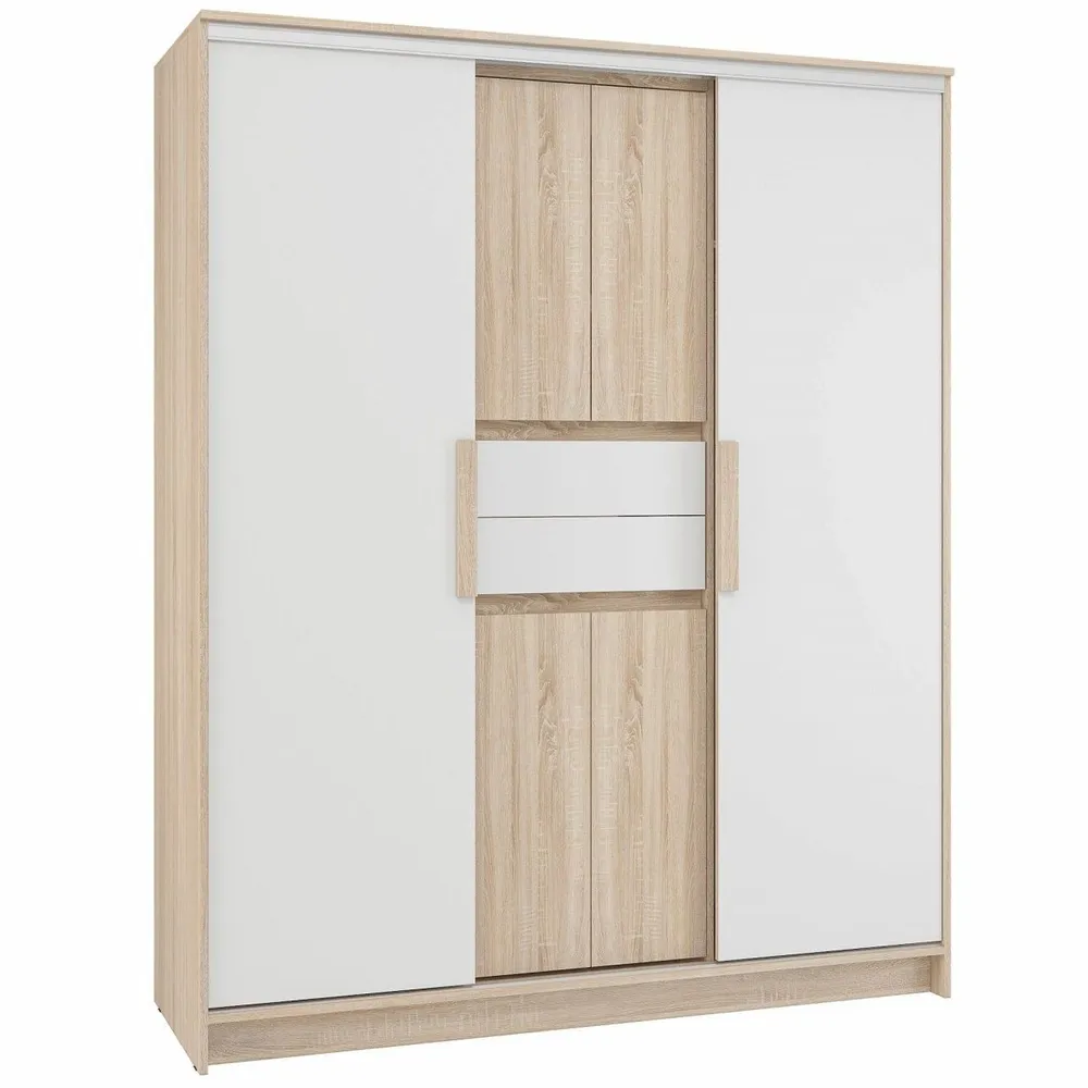 Шкаф-купе для одежды Эдем 170х60х210 см Белый Бежевый Мебель в в спальню прихожую гос 27920₽