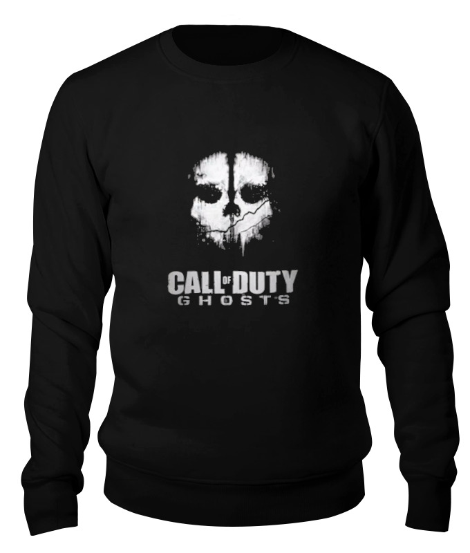 

Свитшот унисекс Printio Call of duty: ghosts черный XL, Call of duty: ghosts