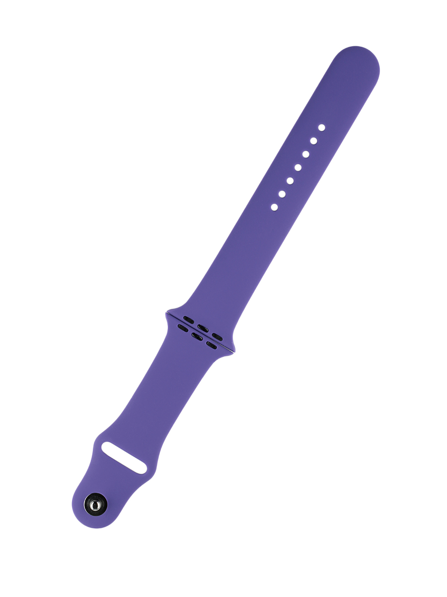 Ремешок силиконовый для Apple Watch 38мм, 40мм, 41мм (размер M/L) фиолетовый