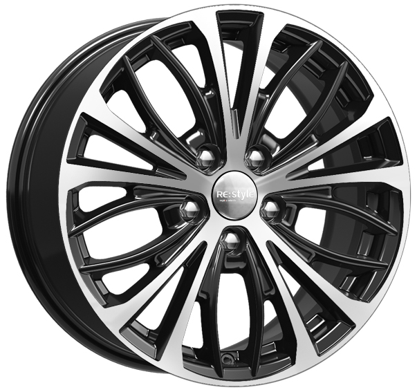 фото Колесный диск k&k кс873 (zv17 vw passat) 7.5x17 5x112 et47 d57.1 алмаз черный, арт.74843