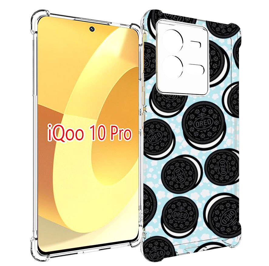 

Чехол MyPads орео печеньки для Vivo iQOO 10 Pro, Прозрачный, Tocco