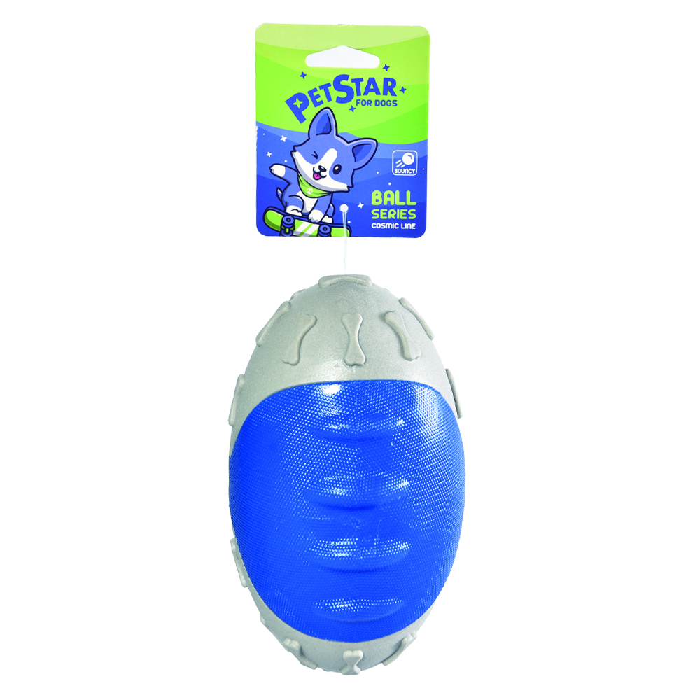 Игрушка для собак PET STAR Мяч для регби термопластичная резина, 18см