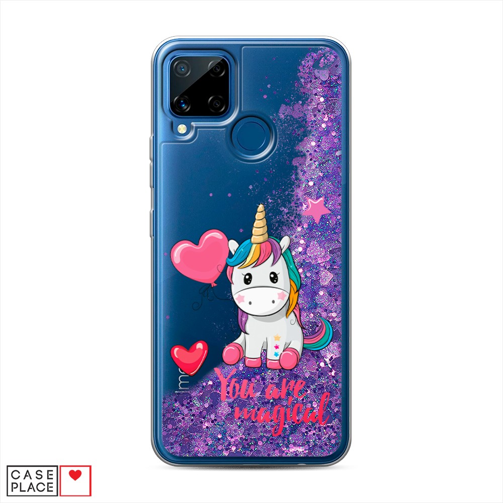 

Чехол Awog на Realme C15 "Волшебная единорожка", Разноцветный, 255092-1