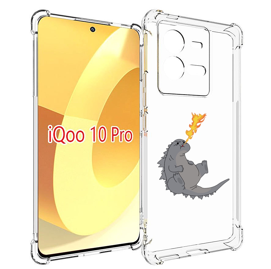 

Чехол MyPads огнедышащий-дракончик для Vivo iQOO 10 Pro, Прозрачный, Tocco
