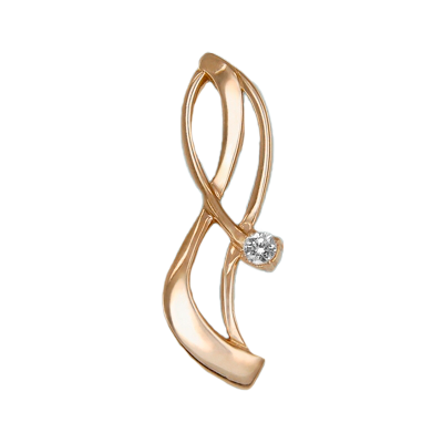 

Кулон из красного золота с бриллиантом PLATINA jewelry 03-0010-00-101-1110-30, 03-0010-00-101-1110-30