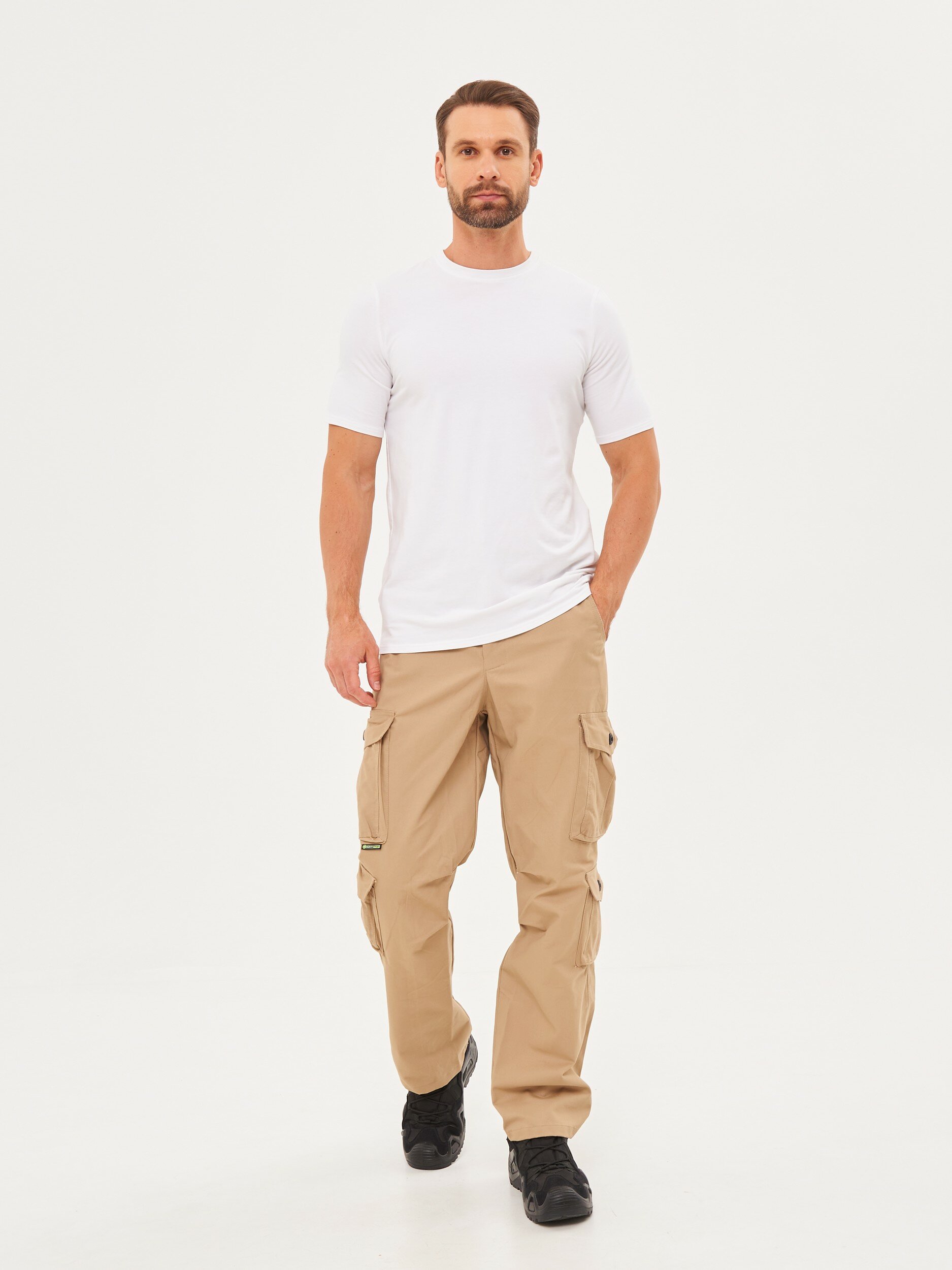 

Брюки летние Huntsman Крафт ткань Cotton цвет Песок 60-62 188, Бежевый, Крафт