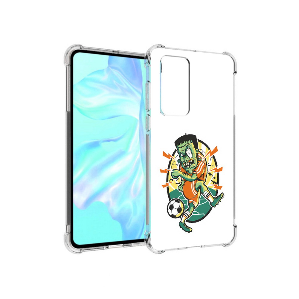 

Чехол MyPads Tocco для Huawei P40 зомби футболист, Прозрачный, Tocco