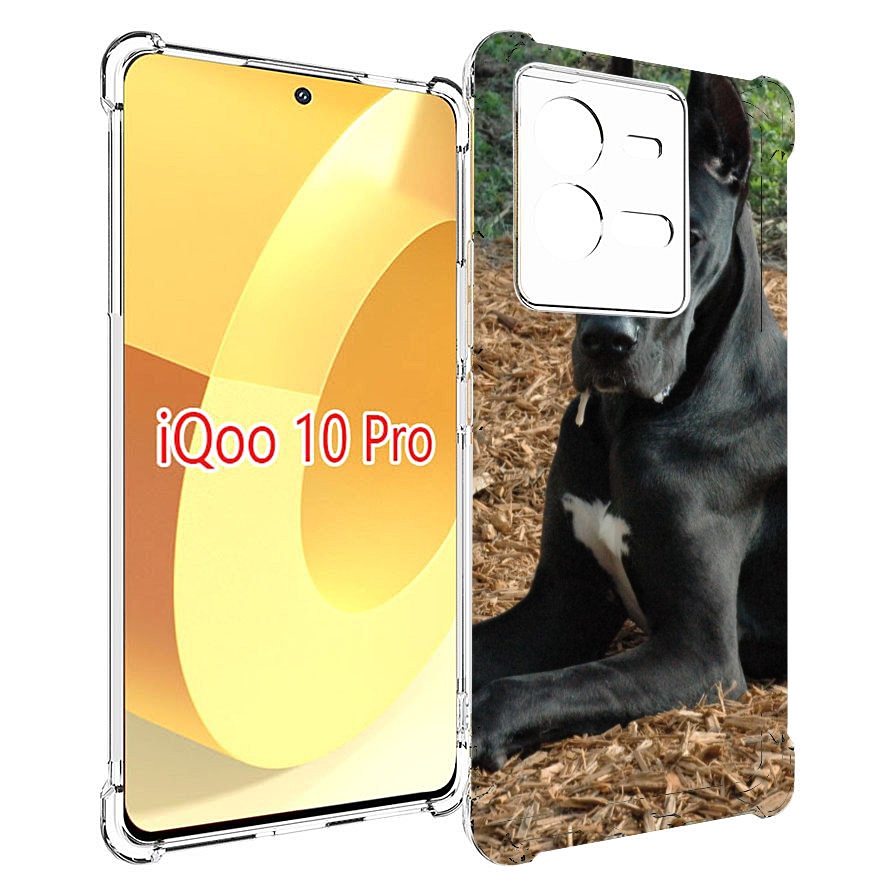 

Чехол MyPads немецкии дог для Vivo iQOO 10 Pro, Прозрачный, Tocco