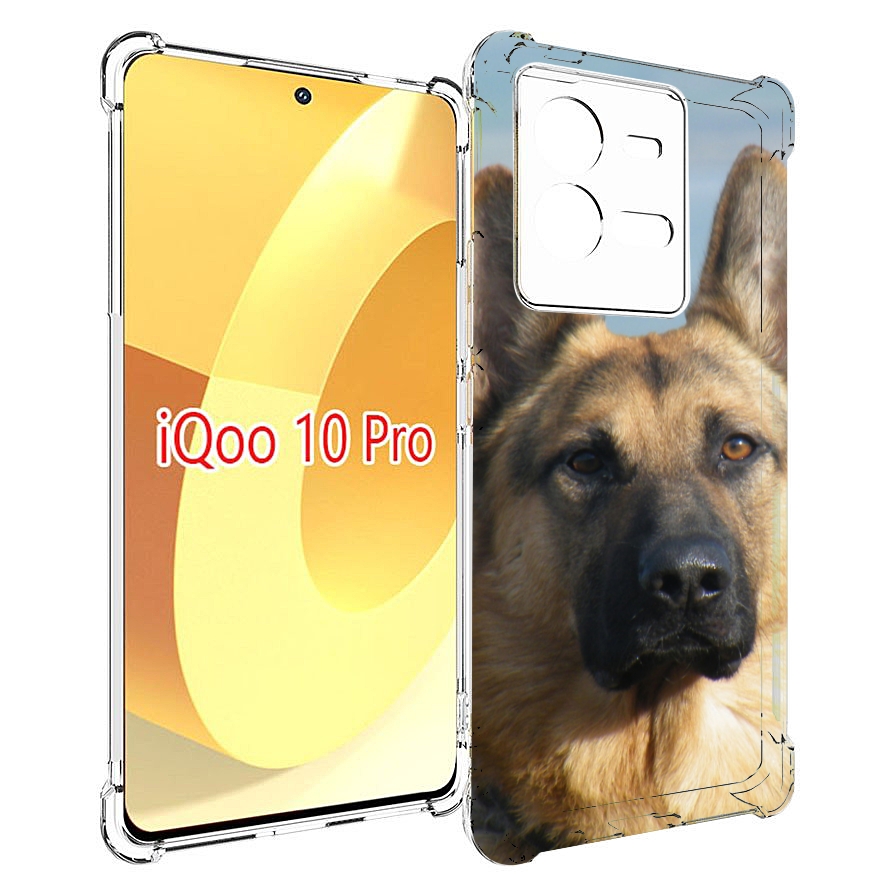 

Чехол MyPads немецкая овчарка для Vivo iQOO 10 Pro, Прозрачный, Tocco