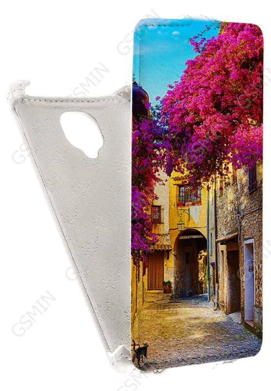 

Кожаный чехол для Micromax D340 Aksberry Protective Flip Case (Белый) (Дизайн 83)