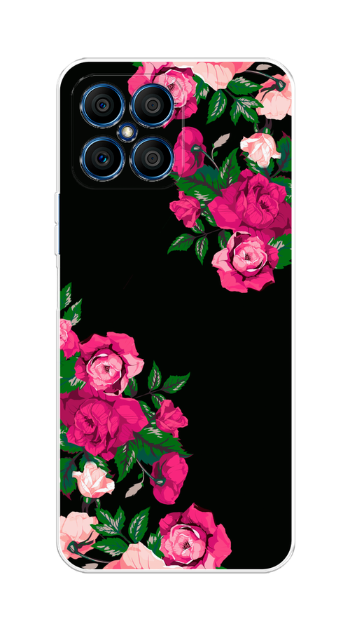 

Чехол на Honor X8 "Розы фуксия", Черный;розовый;зеленый, 6107650-1