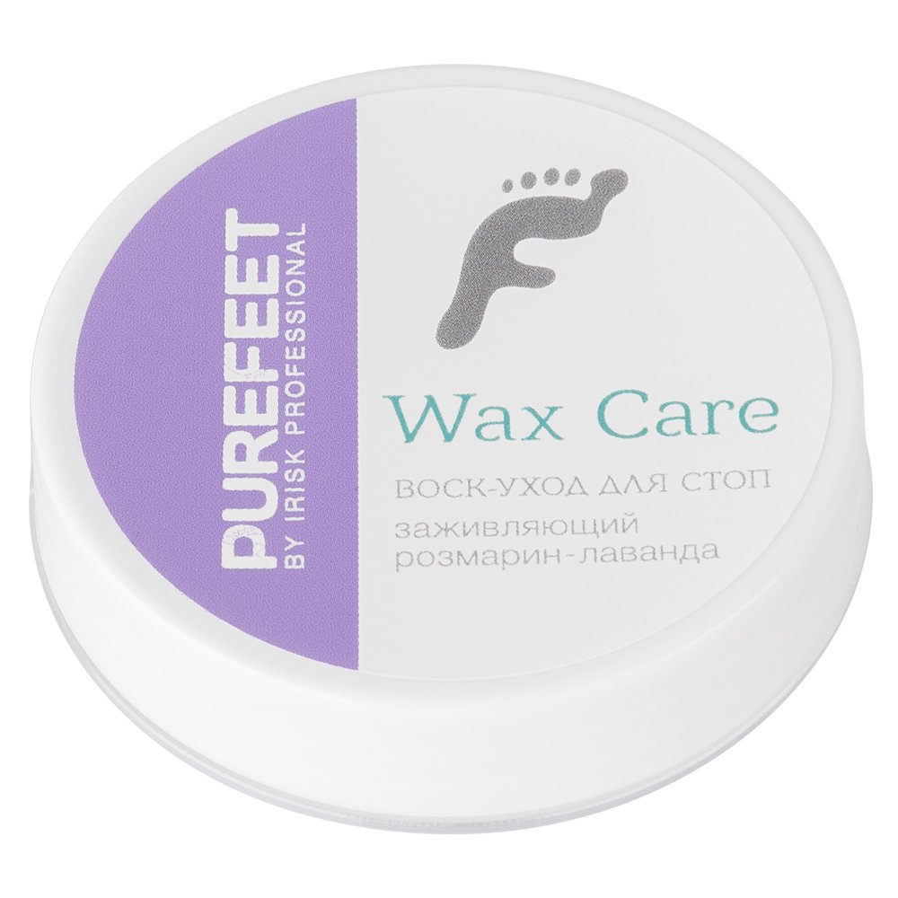 Воск-уход за стопами irisk PureFeet Wax Care 003 с маслом лаванды и розмарином 15 г