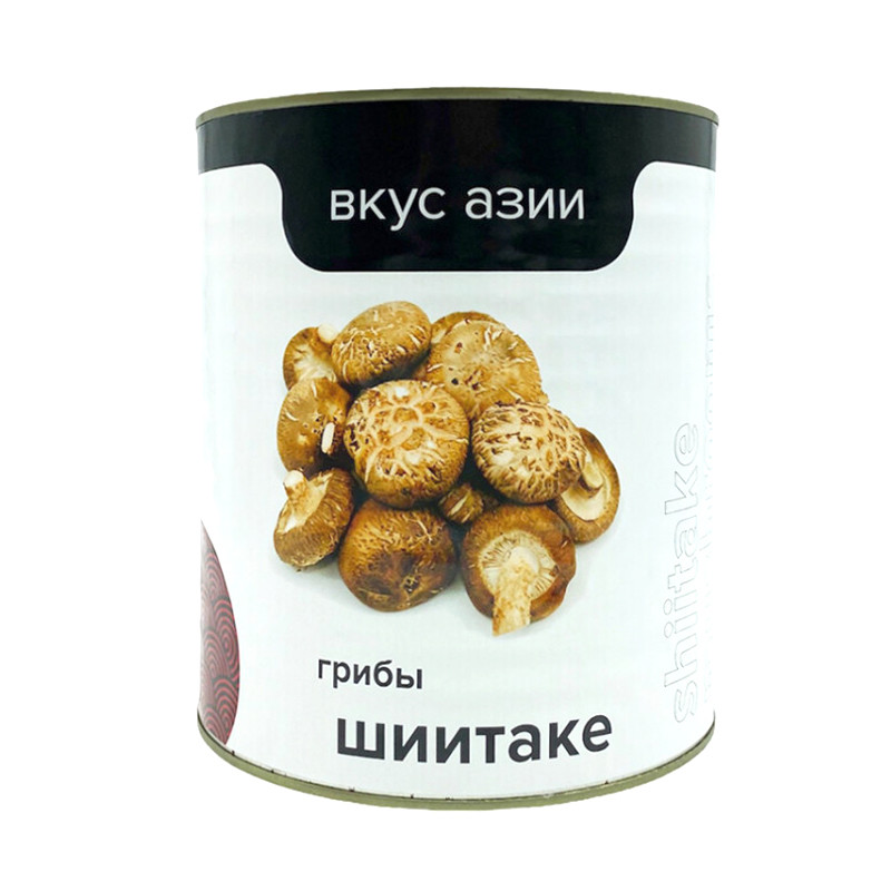 Грибы Шиитаке Вкус Азии консервированные, 2,84 кг