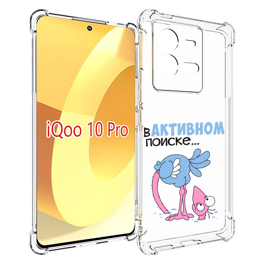 

Чехол MyPads в активном поиске для Vivo iQOO 10 Pro, Прозрачный, Tocco