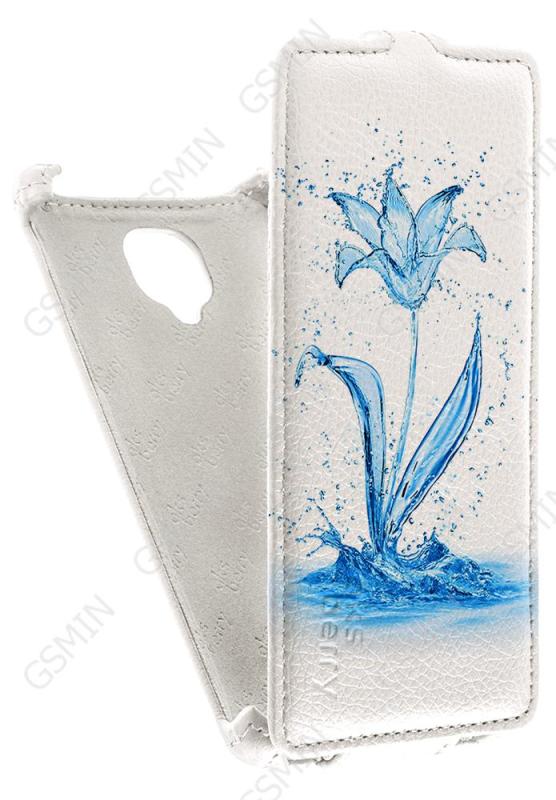 

Кожаный чехол для Micromax D340 Aksberry Protective Flip Case (Белый) (Дизайн 8/8)