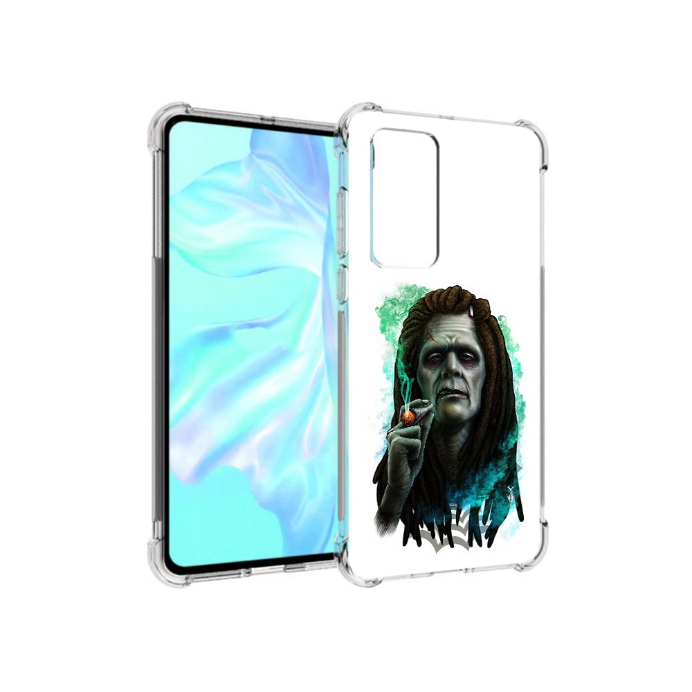 

Чехол MyPads Tocco для Huawei P40 зеленый мужчина с сигаретой, Прозрачный, Tocco