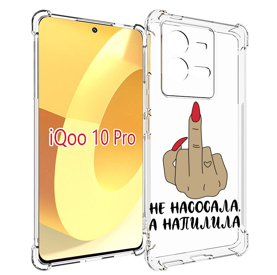 

Чехол MyPads напилила для Vivo iQOO 10 Pro, Прозрачный, Tocco