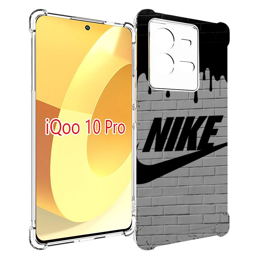 

Чехол MyPads найк в краске для Vivo iQOO 10 Pro, Прозрачный, Tocco