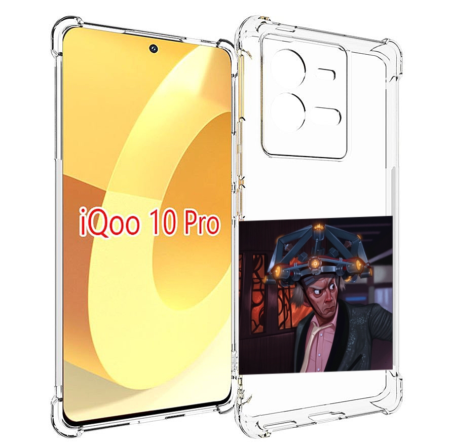

Чехол MyPads назад-в-будущее для Vivo iQOO 10 Pro, Прозрачный, Tocco