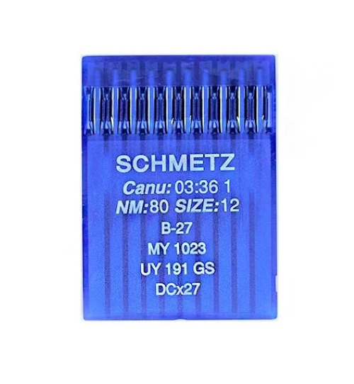 

Иглы промышленные для оверлока Schmetz B-27 80, 10 штук, B-27 80
