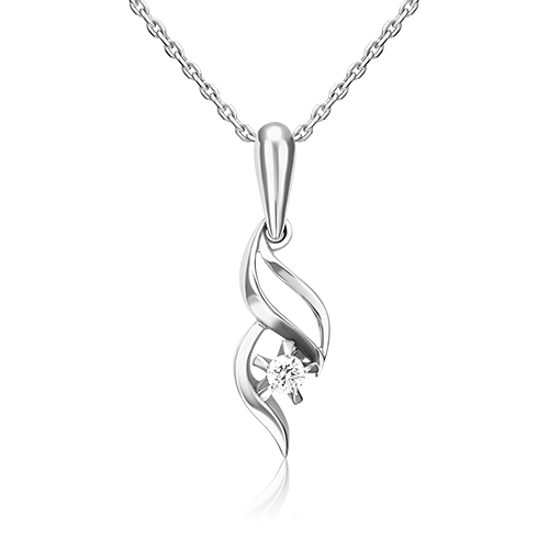 

Кулон из белого золота с бриллиантом PLATINA jewelry 03-0035-00-101-1120-30, 03-0035-00-101-1120-30