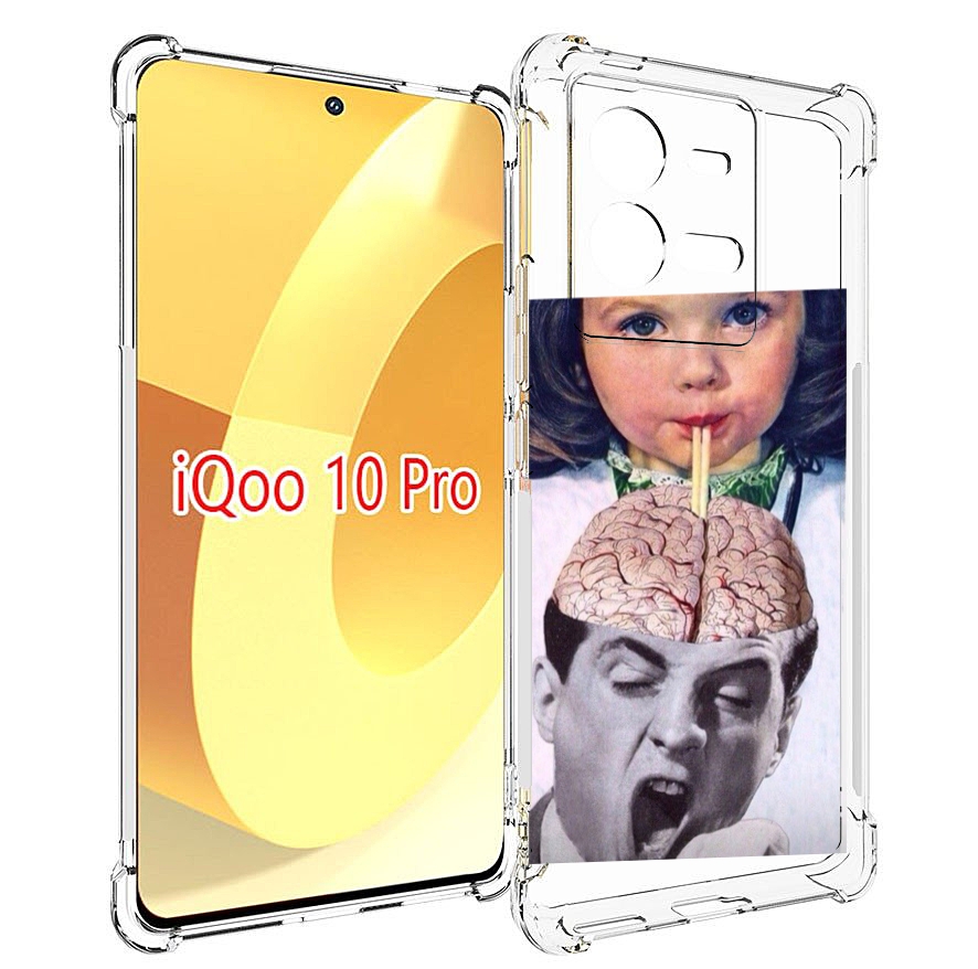 

Чехол MyPads на-здоровье для Vivo iQOO 10 Pro, Прозрачный, Tocco