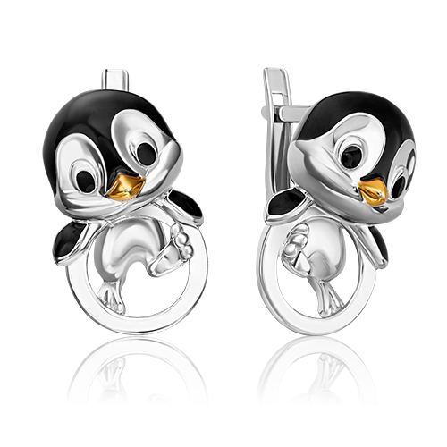 

Серьги из серебра с эмалью PLATINA jewelry 02-5149-00-000-0200, 02-5149-00-000-0200