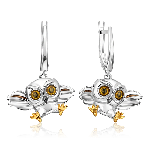 

Серьги из серебра с эмалью PLATINA jewelry 02-5147-00-000-0200, 02-5147-00-000-0200