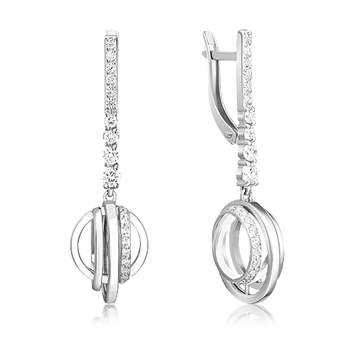 

Серьги из серебра с фианитом PLATINA jewelry 02-5142-00-401-0200, 02-5142-00-401-0200